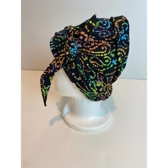 Boho Headwrap Bonnet Turban African Printed Colorful - Picture 2 of 9